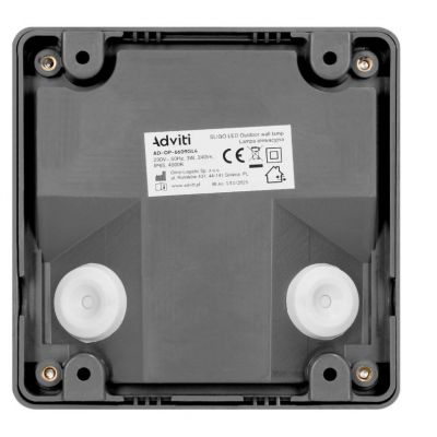  Lampa elewacyjna LED SLIGO 3W 240lm IP65 4000K biała neutralna szary ORNO (AD-OP-6609GL4)